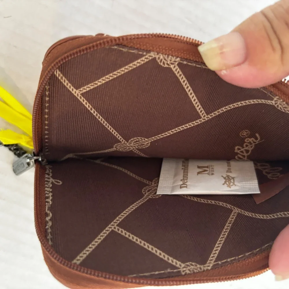 Wrangler Card Holder Wallet Womens Red Brown‎ Southwestern Keychain cowgirl New